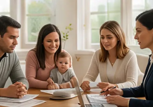 Family consultation with Real Estate Agent